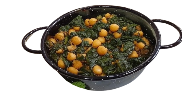 espinacas con garbanzos