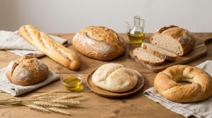 diferentes panes para el desayuno