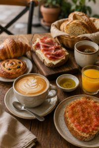 Café, pan artesanal y bollería para una merienda en Sevilla