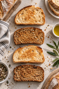 Diferentes tipos de pan para tostadas artesanales